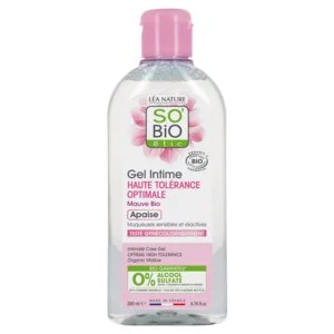 SO’BiO étic Hypoallergenic Organic Intimate Wash Gel (200 ml) - with Common Mallow Extract