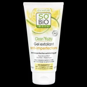 SO’BiO étic Exfoliating facial gel - Clean Yuzu BIO (150 ml) - ideal for oily skin