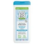 SO’BiO étic EXTRA GENTLE Shower Gel with Organic Aloe Vera (650 ml) - intensely moisturises