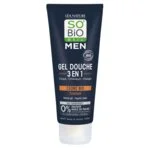 SO’BiO étic MEN 3-in-1 Toning Cedar BIO Shower Gel (200 ml) - for Body, Face and Hair