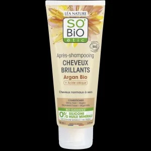 SO’BiO étic Argan Shine Conditioner - for normal to dry hair - Organic (200 ml) - leaves hair shiny and soft