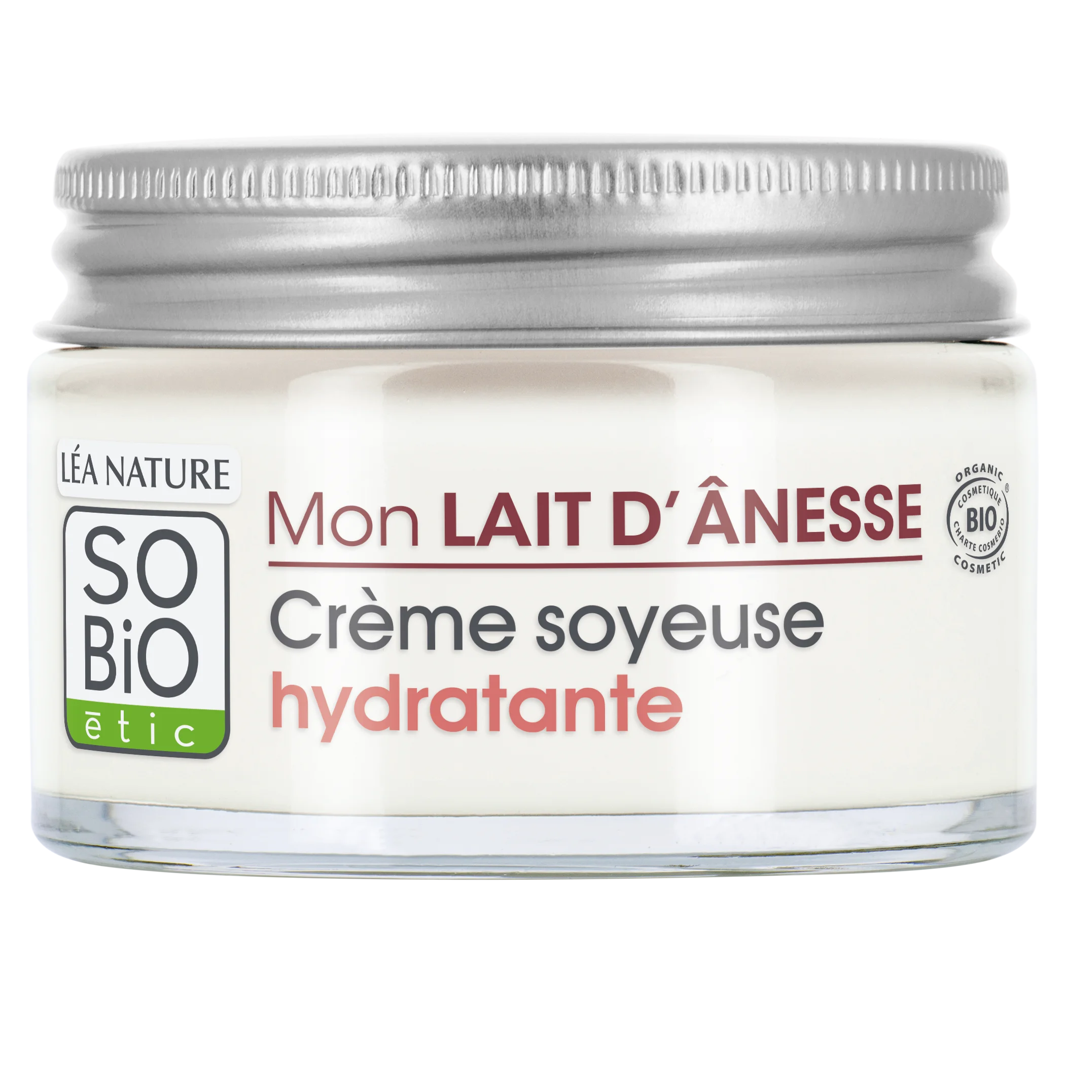 SO’BiO étic Silky Moisturizing Cream with Organic Donkey Milk (50 ml) - for All Skin Types, Including Sensitive Skin