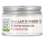 SO’BiO étic Silky Moisturizing Cream with Organic Donkey Milk (50 ml) - for All Skin Types, Including Sensitive Skin