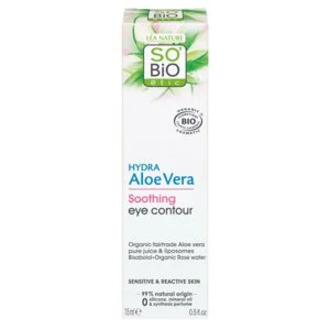 SO’BiO étic Soothing Eye Cream with Organic Aloe Vera (15 ml) - hydrates and soothes the eye area