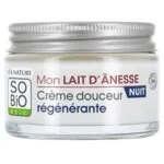 SO’BiO étic BIO Donkey Milk Regenerating Night Cream (50 ml) - Whipped Texture