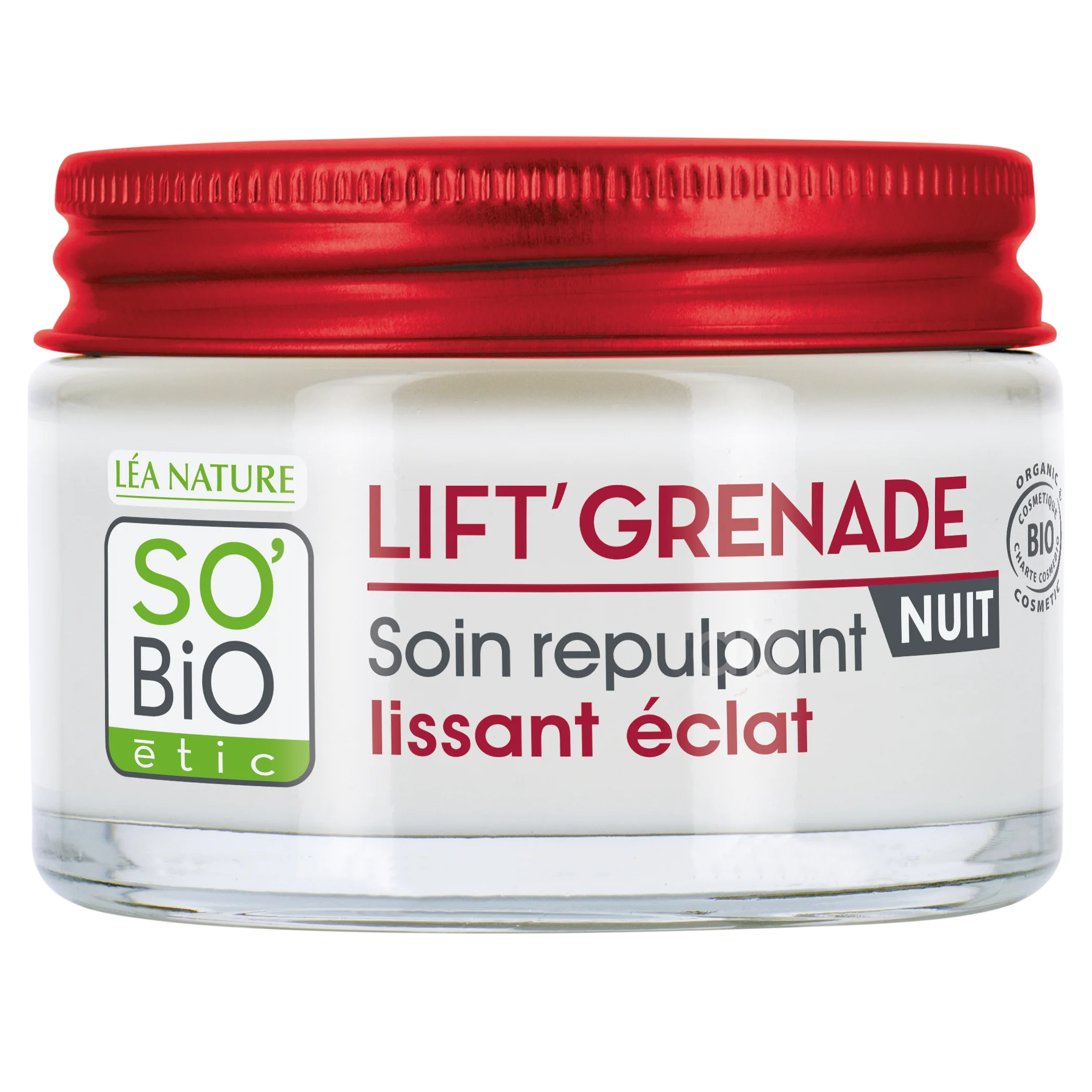 SO’BiO étic Lift'Grenade BIO Brightening Anti-Wrinkle Night Cream (50 ml) - with Pomegranate
