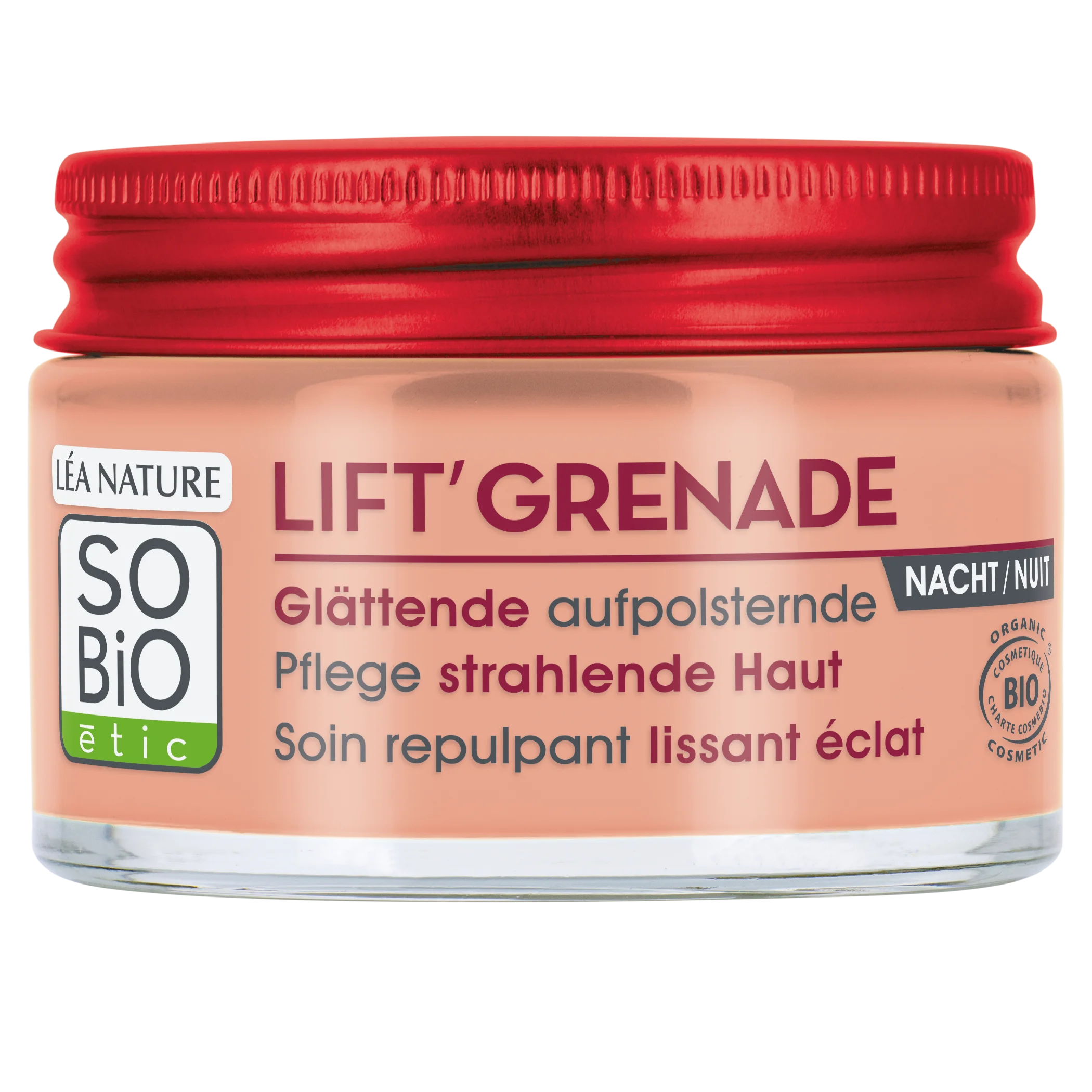 SO’BiO étic Lift'Grenade BIO Brightening Anti-Wrinkle Night Cream (50 ml) - with Pomegranate