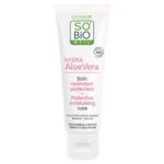 SO’BiO étic Protective Cream for Sensitive Skin with Aloe Vera 5-in-1 BIO (50 ml) - Hydrates and Soothes Skin