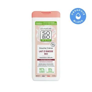 SO’BiO étic Gentle Moisturizing Shower Cream with Organic Donkey Milk (650 ml) - All Skin Types