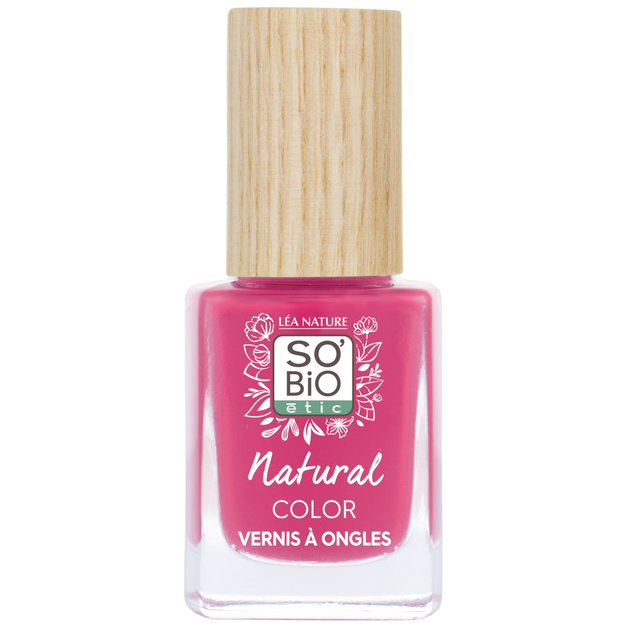 SO’BiO étic Nail Polish - 40 Bohemian Pink (11 ml) - with a Radiant and Intense Colour