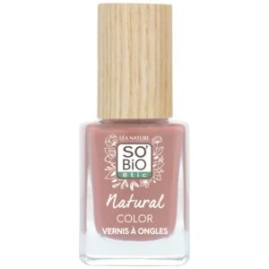 SO’BiO étic Nail Polish - 45 Pink Peony (11 ml) - with a Brilliant and Intense Colour