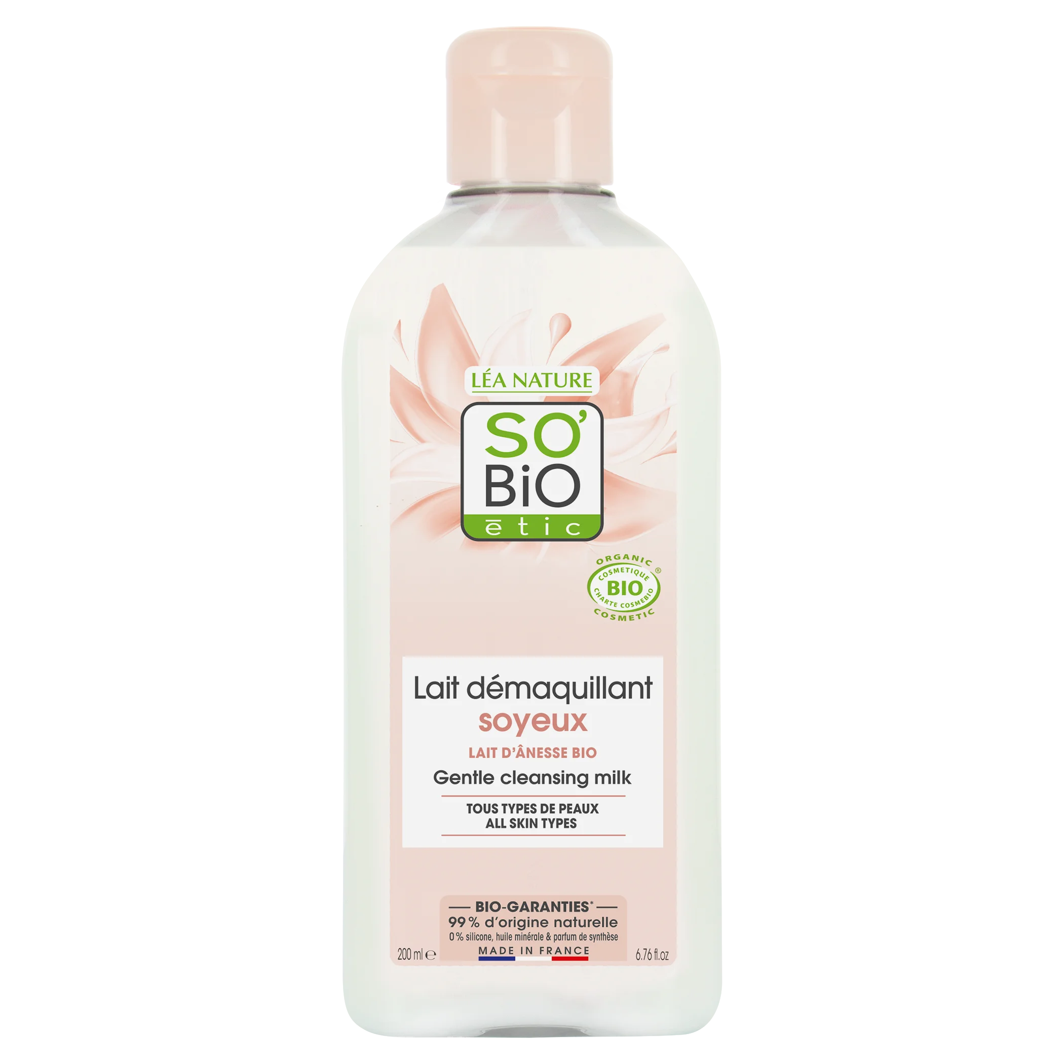 SO’BiO étic Organic Donkey Milk Cleansing Milk (200 ml) – gently removes make-up and impurities