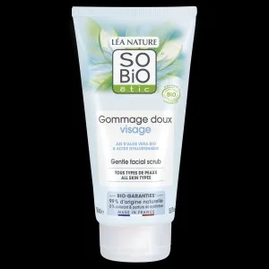 SO’BiO étic Gentle Exfoliant for Frequent Use – Hydrating Organic Aloe Vera (150 ml) – with Hyaluronic Acid