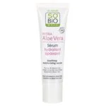 SO’BiO étic Aloe Vera Facial Serum - Soothing and Hydration for Sensitive Skin BIO (30 ml) - hydrates, soothes and brightens