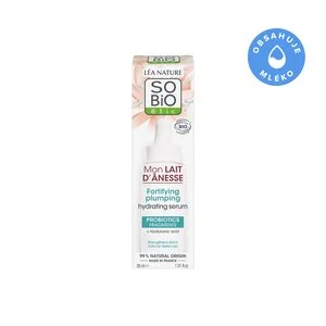 SO’BiO étic Strengthening Moisturizing Serum with Organic Donkey Milk (30 ml) - with Hyaluronic Acid