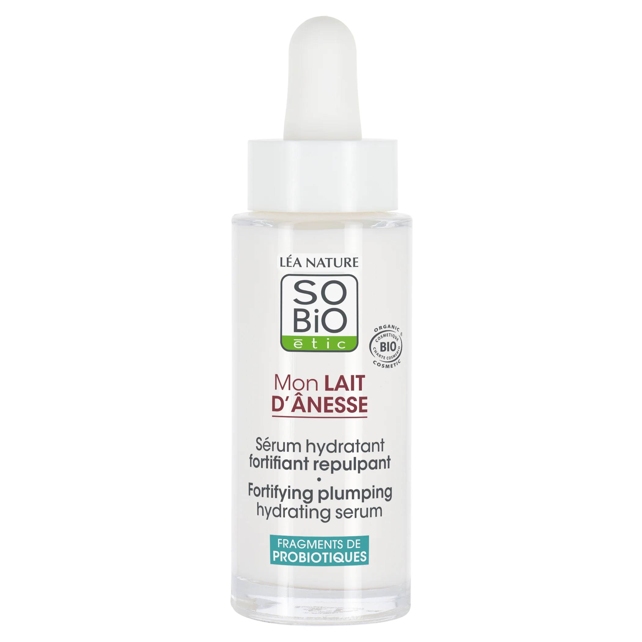 SO’BiO étic Strengthening Moisturizing Serum with Organic Donkey Milk (30 ml) - with Hyaluronic Acid