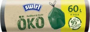 Swirl Eco Retractable bags (8 pcs) - 60 l - 95% recycled materials
