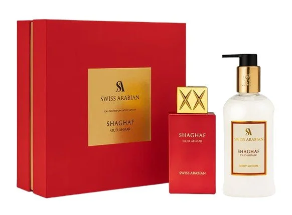 Shaghaf Oud Ahmar U 75 ml + body lotion parfémovaná voda 300 ml