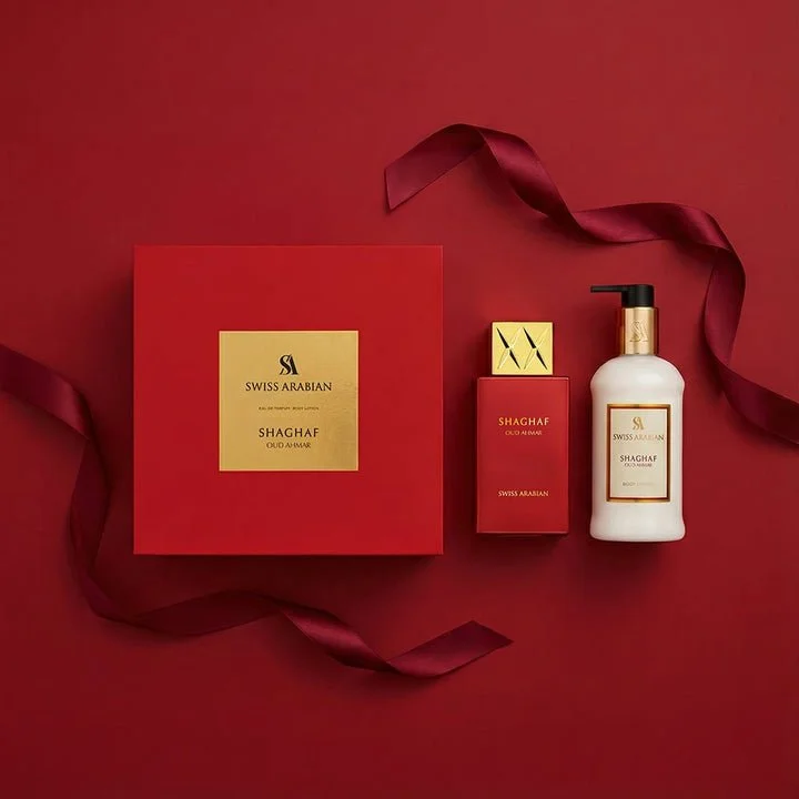 Shaghaf Oud Ahmar U 75 ml + body lotion parfémovaná voda 300 ml