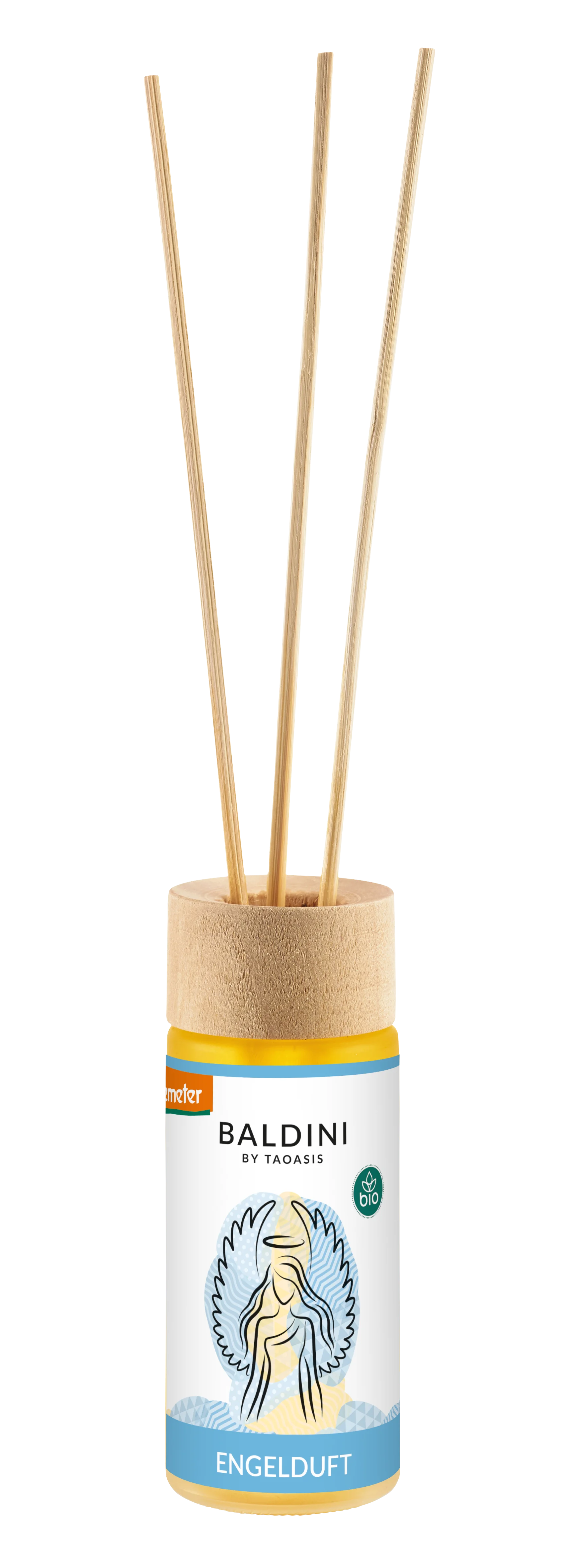 Taoasis Baldini Reed Diffuser Angel Scent Organic (50 ml) - Euphoric, Harmonising and Activating