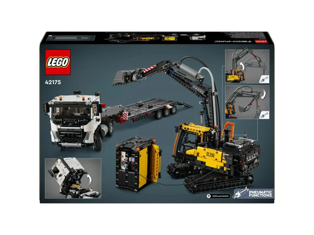 Technic 42175 Volvo FMX Truck and Volvo EC230 Electric Excavator