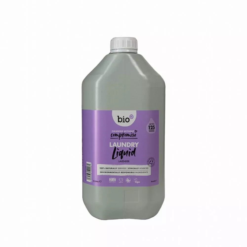 Bio-D Liquid laundry gel with lavender scent - canister (5 L)