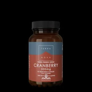 Terranova Health Organic Freeze-Dried Cranberries 300 mg (50 Capsules) - With Antioxidants