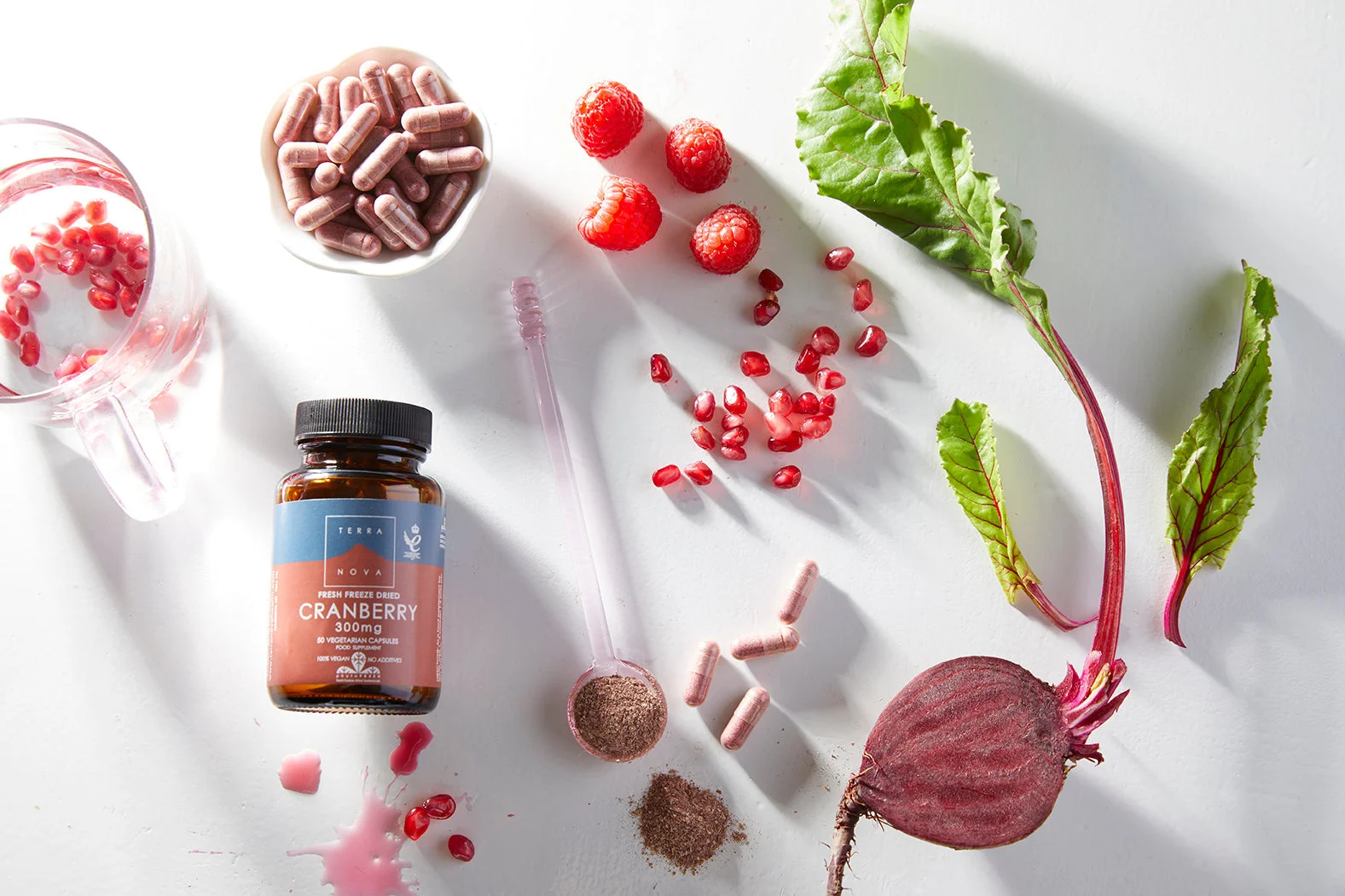 Terranova Health Organic Freeze-Dried Cranberries 300 mg (50 Capsules) - With Antioxidants