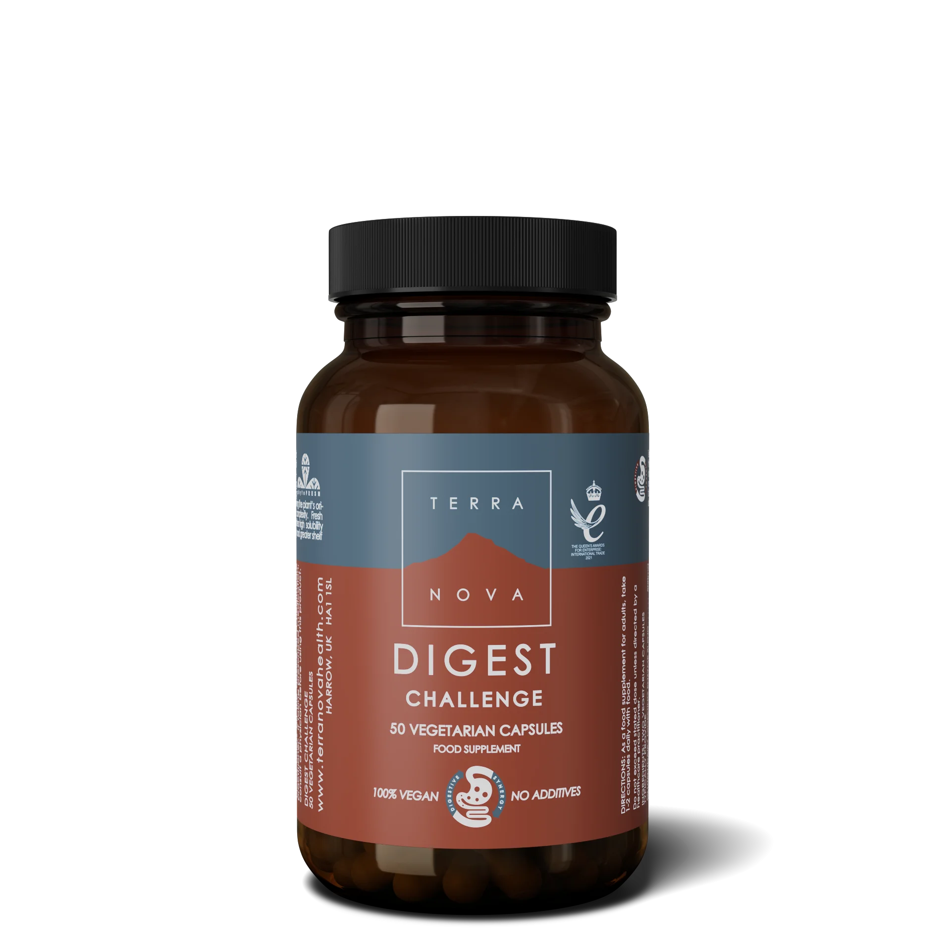 Terranova Health Digest Challenge (50 capsules) - enriched with ginger and cardamom