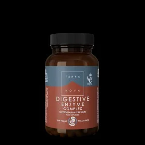 Terranova Health Digestive Enzyme Complex (50 capsules) - enriched with fennel, ginger and artichoke