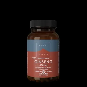 Terranova Health Organic Freeze-Dried Chinese Red Ginseng (50 Capsules) - Supports Immunity
