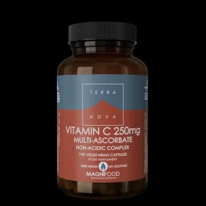Terranova Health Vitamin C 250 mg Complex 100 Capsules - in the form of mineral ascorbates
