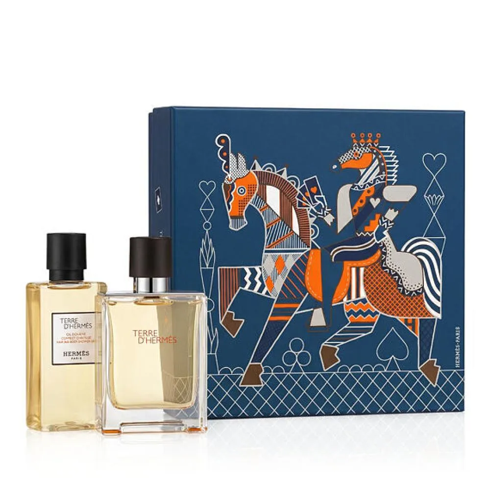 Terre D'Hermès Eau de Toilette for Men 50 ml + Shower Gel 40 ml