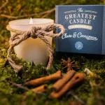 The Greatest Candle in the World Set - 1x candle (130 g) 2x filling - cloves and cinnamon - you can make two more candles at home
