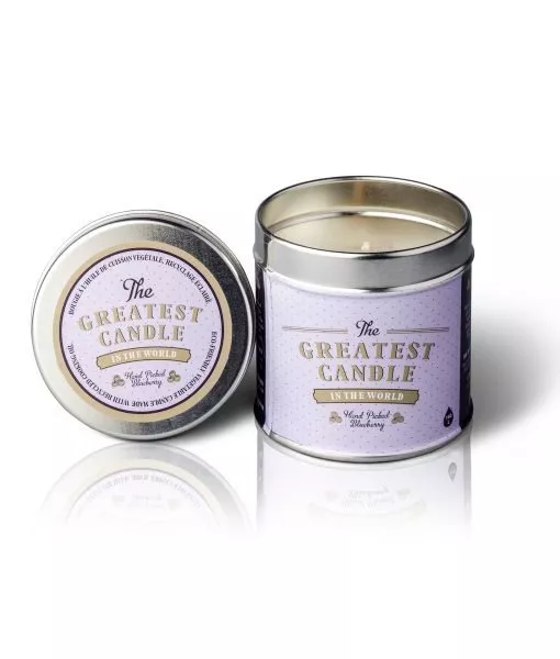 The Greatest Candle in the World Scented candle in a tin (200 g) - blueberries