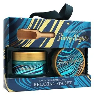 The Indulgent Bathing Co. Starry Nights gift set body scrub 135 g + bath salt 105 g