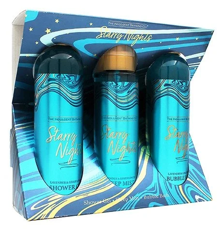 Starry Nights gift set shower gel 240 ml + bath foam 240 ml + sleep mist
