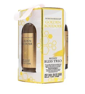 The Indulgent Bathing Co. Golden Boudoir Gift Set Shower Gel 60 ml + Bath Foam 60 ml + Body Lotion