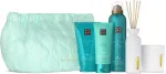 The Ritual of Karma gift set shower gel 200 ml + body cream 150 ml + scented candle 140 g + fragrance sticks 70 ml + hand cream