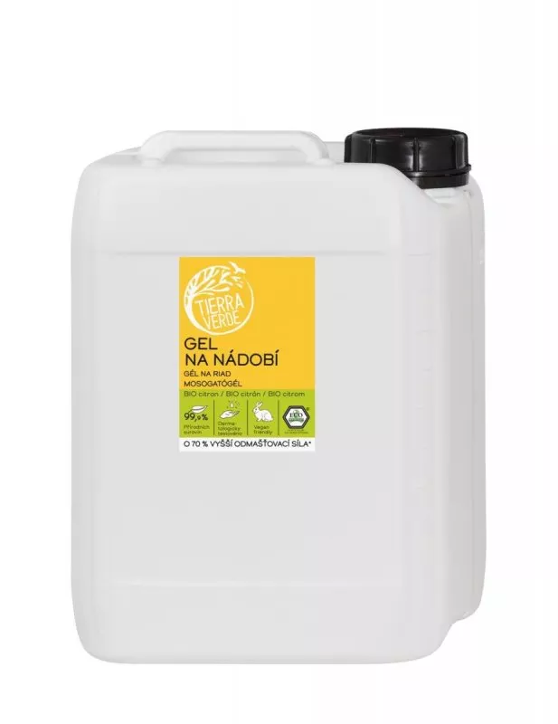 Tierra Verde Dishwashing gel with organic lemon oil (5 l)