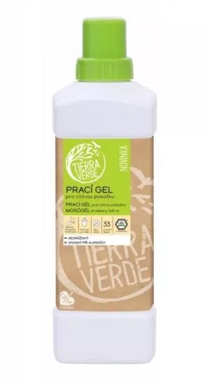 Tierra Verde Laundry gel for sensitive skin (1 l) - ideal for eczema sufferers, allergy sufferers and children