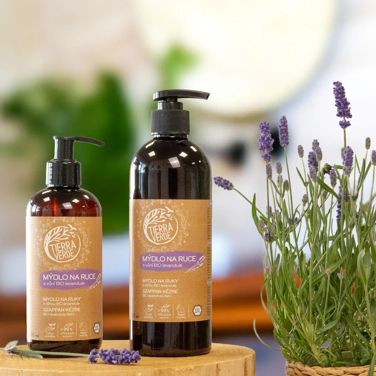 Tierra Verde Liquid Hand Soap - Organic Lavender 290 ml - with Czech Organic Plantain