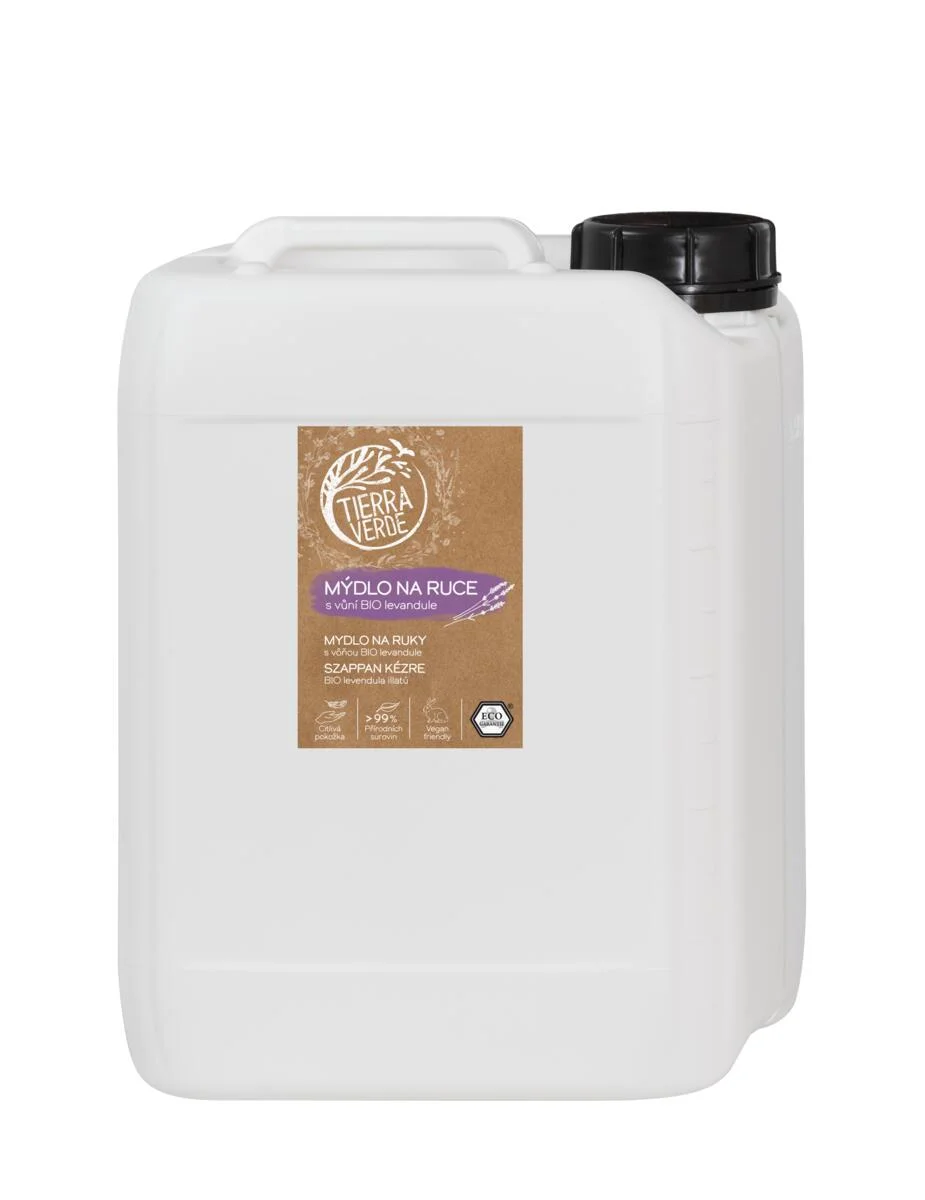 Tierra Verde Liquid Hand Soap - Organic Lavender 290 ml - with Czech Organic Plantain