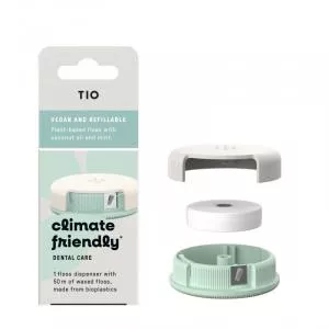 TIO FLOSS Dental floss with tray - with mint and organic coconut oil