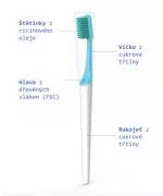 TIO Toothbrush (ultra soft) - coral pink - made from plants