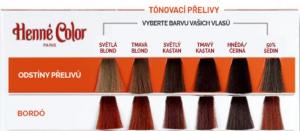 Henné Color Tinted hair dressing with high protection and care Premium 100ml Bordeaux