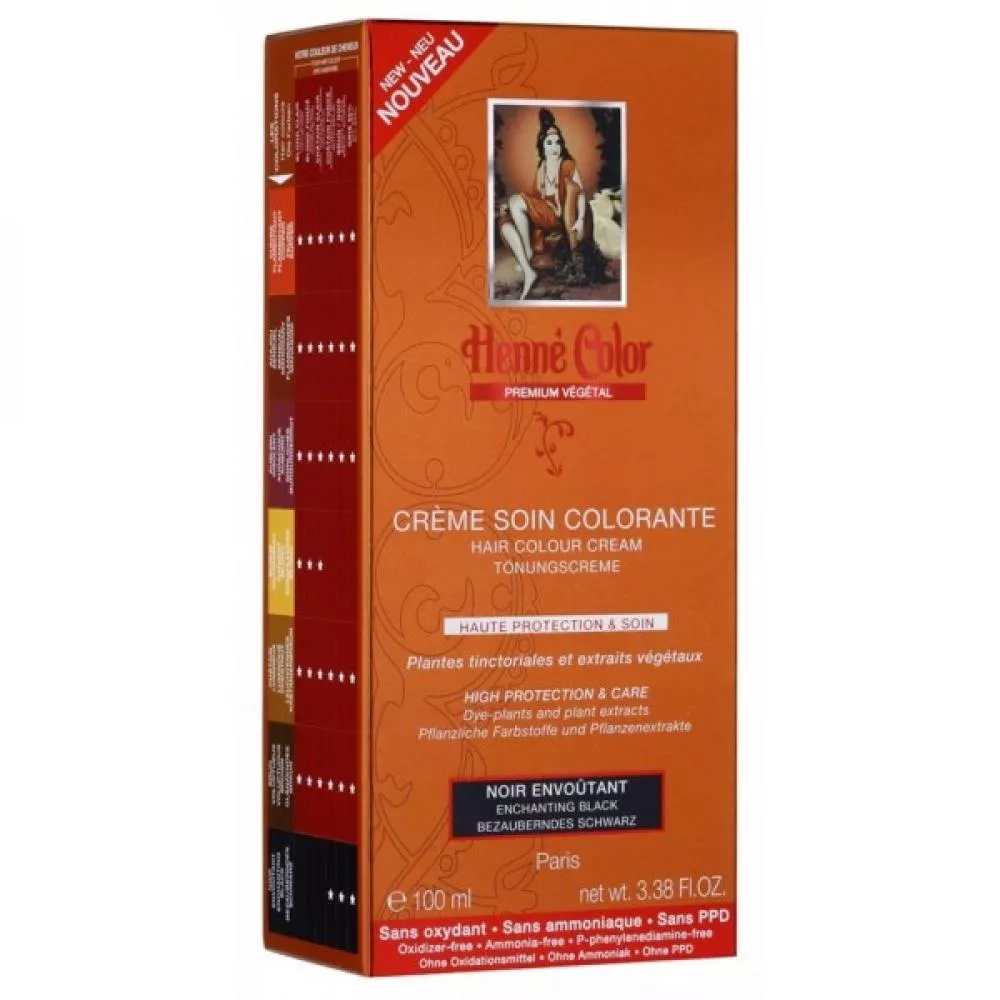 Henné Color Tinted hair dressing with a high degree of protection and care Premium 100ml Black