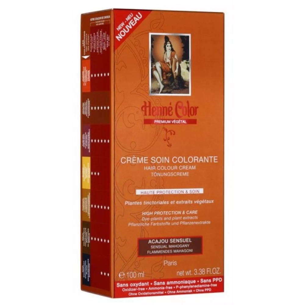 Henné Color Tinting hair dressing with high protection and care Premium 100ml Mahogany