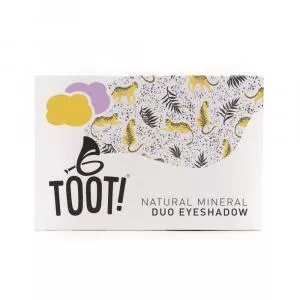 TOOT! Mineral eyeshadow duo golden yellow and purple - Cheetah (4,6 g) - gentle on sensitive skin