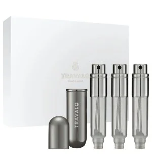 Travalo Classic Refillable Perfume Atomizer 3x5 ml Titanium